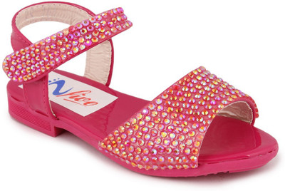 

N Five Girls Buckle Flats(Pink, Peachpuff