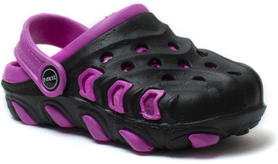 

Phedarus Girls Sling Back Clogs(Black, Black & pink