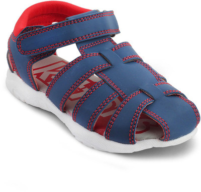 KITTENS Boys Buckle Sports Sandals(Blue, Blue::red