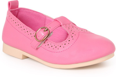 

N Five Girls Buckle Flats(Pink, Peachpuff
