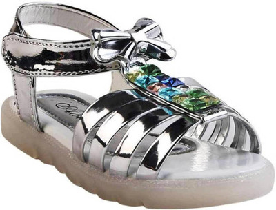 

Small Toes Girls Buckle Flats(Silver
