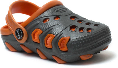 

Phedarus Boys Sling Back Clogs(Grey, Grey & orange