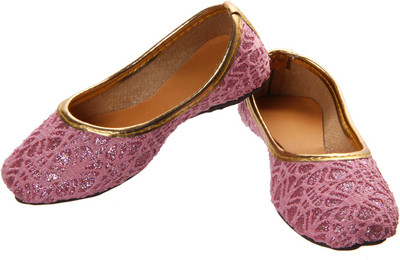 

Khussa Girls Slip on Mojaris(Pink