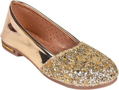 

Trilokani Girls Strap Sneakers(Gold, Multicolor