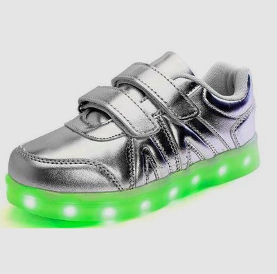 

Tec Ventures Boys & Girls Velcro Sneakers(Silver