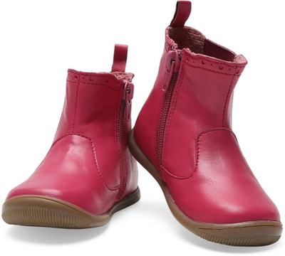 

Teddy Toes Girls Slip on Casual Boots(Pink