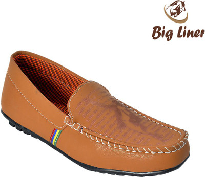 

Big Liner Boys Slip on Loafers(Orange