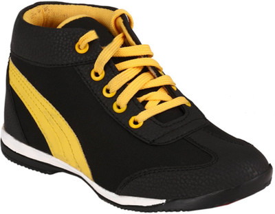 

Alexander07 Boys Lace Sneakers(Black, Yellow