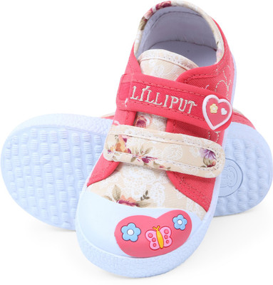

Lilliput Girls Velcro Sneakers(Pink, Dark pink