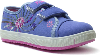 

Phedarus Girls Velcro Sneakers(Blue