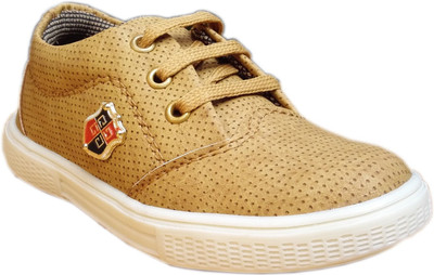 

Cutie & Brat Boys Lace Sneakers(Brown, Tan brown