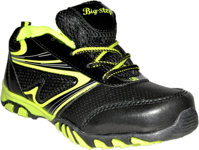 

Bigstep Boys & Girls Lace Running Shoes(Black