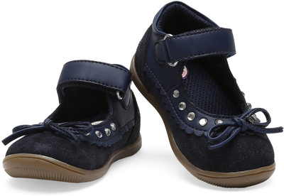 

Teddy Toes Girls Velcro Dancing Shoes(Dark Blue