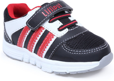 Lilliput Boys Velcro Sneakers(Multicolor, Black