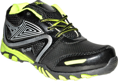 

Bigstep Boys & Girls Lace Running Shoes(Black