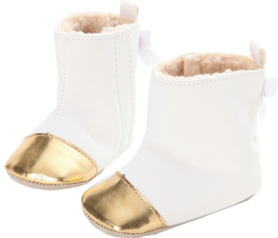 

abdc kids Girls Velcro Formal Boots(White