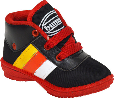 

BUNNIES Boys Lace Running Shoes(Red