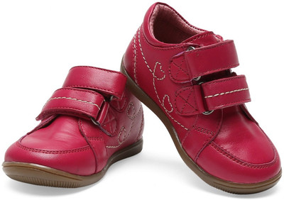 

Teddy Toes Girls Velcro Moccasins(Pink