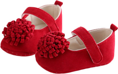 abdc kids Girls Velcro Casual Boots(Red