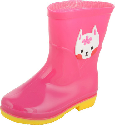 

Willywinkies Boys & Girls Slip on Casual Boots(Red, Red rose
