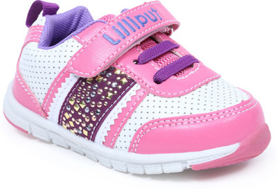 

Lilliput Girls Velcro Sneakers(Multicolor, Dark pink