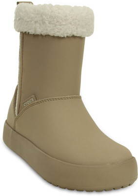 

Crocs Girls Slip on Casual Boots(Beige