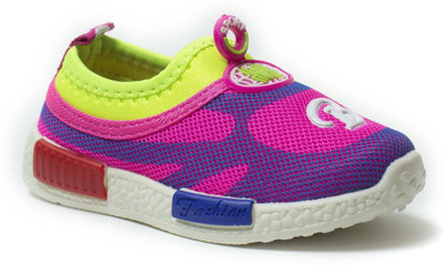 

Phedarus Girls Slip on Sneakers(Pink, Pink;purple