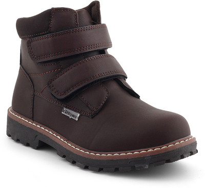 

Kittens Boys Velcro Casual Boots(Brown