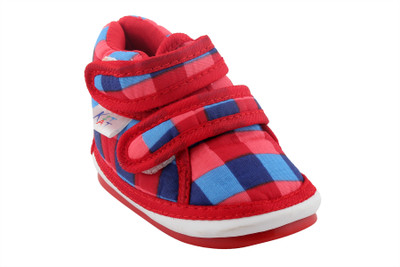 kitkat Boys & Girls Velcro Casual Boots(Red