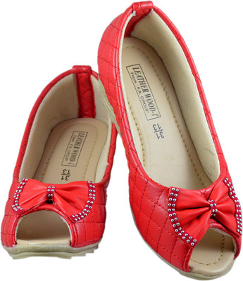 

Leatherwood1 Girls Slip on Espadrilles(Red