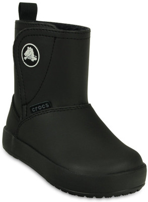 

Crocs Girls Slip on Casual Boots(Black