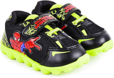 

Spiderman Boys Velcro Casual Boots(Black, Black/green