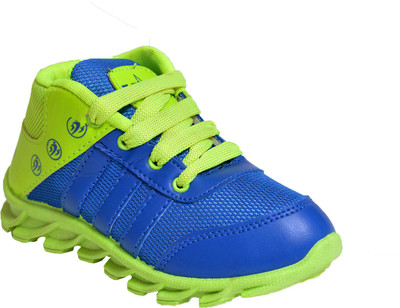 

BUNNIES Boys Lace Running Shoes(Green