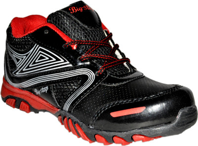 

Bigstep Boys & Girls Lace Running Shoes(Black