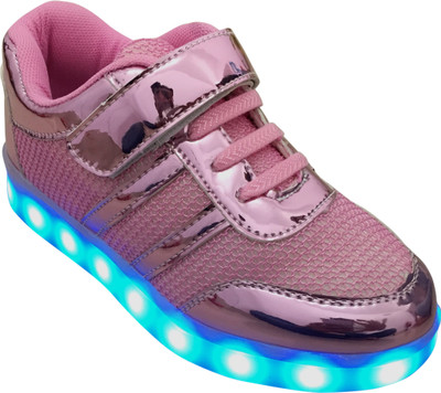 

Tec Ventures Boys & Girls Velcro Sneakers(Pink