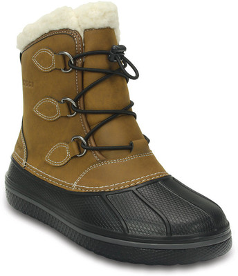 

Crocs Girls Lace Casual Boots(Brown