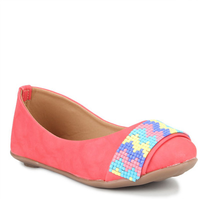 

Apick Girls Slip on Moccasins(Multicolor, Red