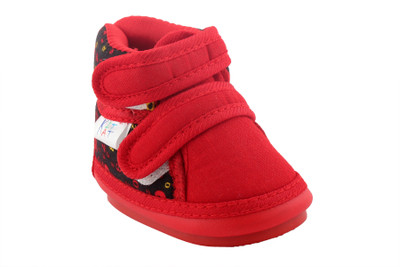 

kitkat Boys & Girls Velcro Casual Boots(Red