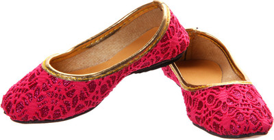 

Khussa Girls Slip on Mojaris(Pink