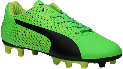 Puma Boys Lace Football Shoes(Green, Green;black;yellow