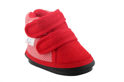 

kitkat Boys & Girls Velcro Casual Boots(Red