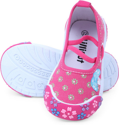 Lilliput Girls Velcro Sneakers(Multicolor, Dark pink