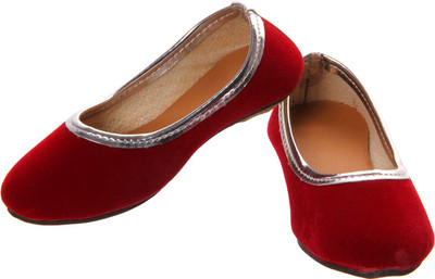 

Khussa Girls Slip on Mojaris(Red