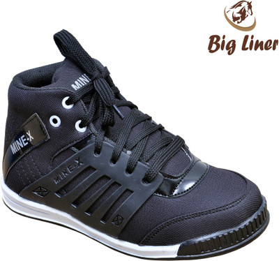 

Big Liner Boys Lace Sneakers(Black