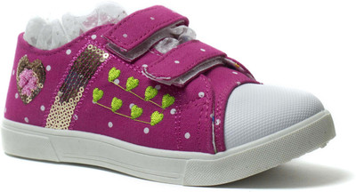 

Phedarus Girls Velcro Sneakers(Pink