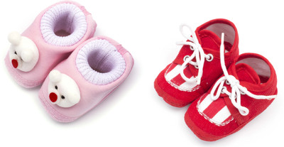 

Infano Boys & Girls Slip on Sneakers(Pink, Red