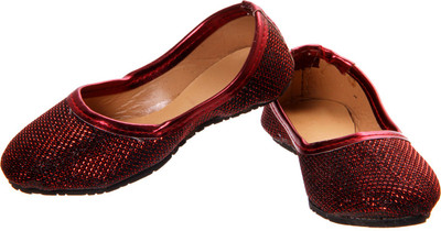 

Khussa Girls Slip on Mojaris(Red