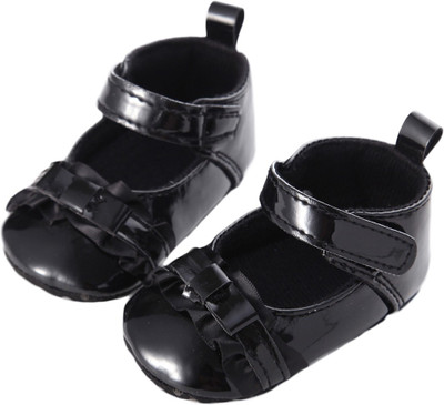 

abdc kids Girls Velcro Formal Boots(Black
