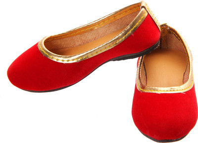 

Khussa Girls Slip on Mojaris(Red