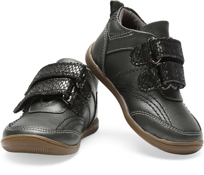 

Teddy Toes Boys Velcro Moccasins(Grey